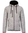 PA365 Proact Heather Hooded Jacket Light Grey Melange colour image